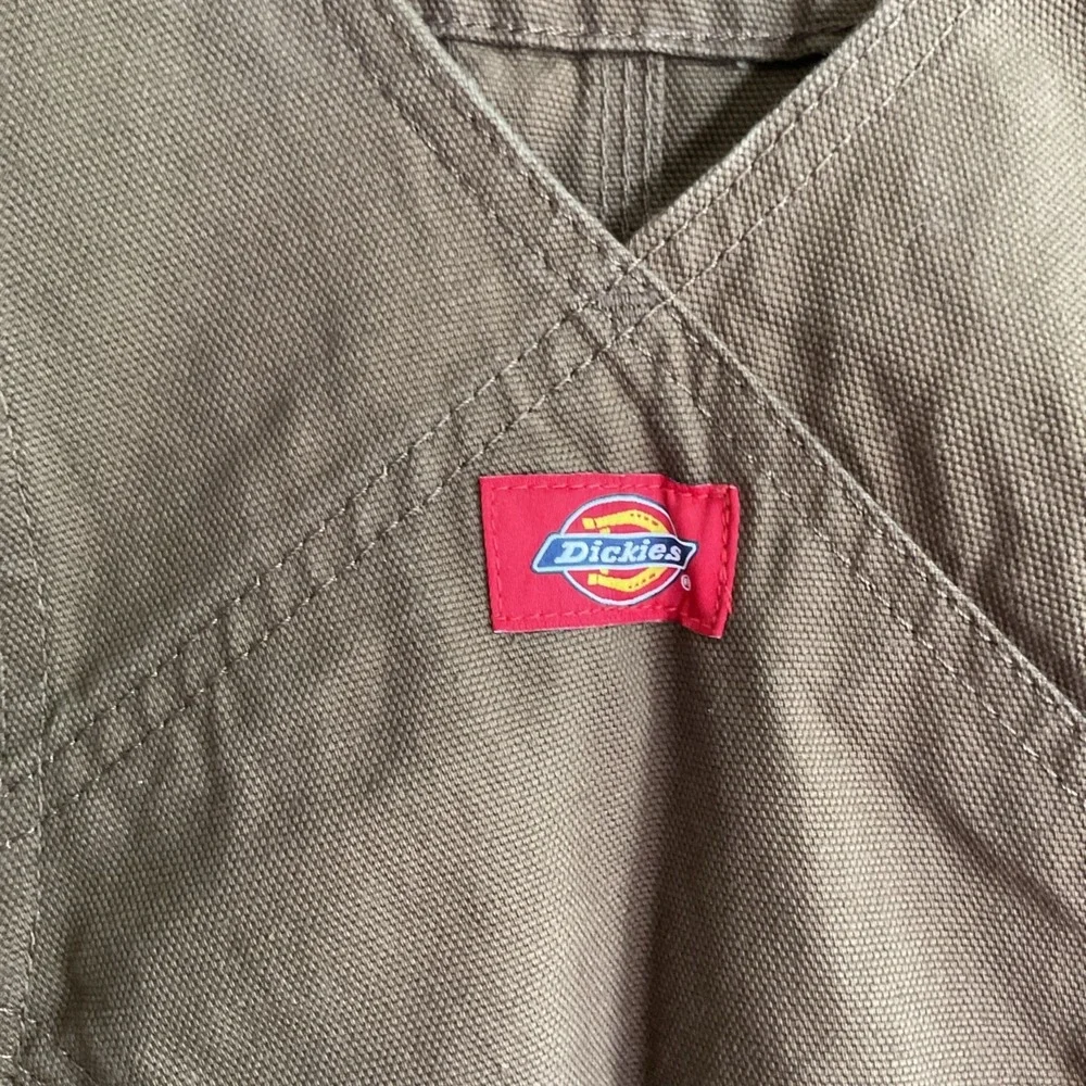 Dickies Mens Brown Duck Canvas Bib Overalls Workwear 48x30